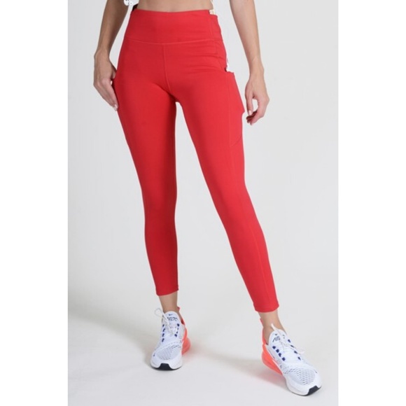 Women's High Waist Tech Pocket Workout Leggings CR - Picture 2 of 7